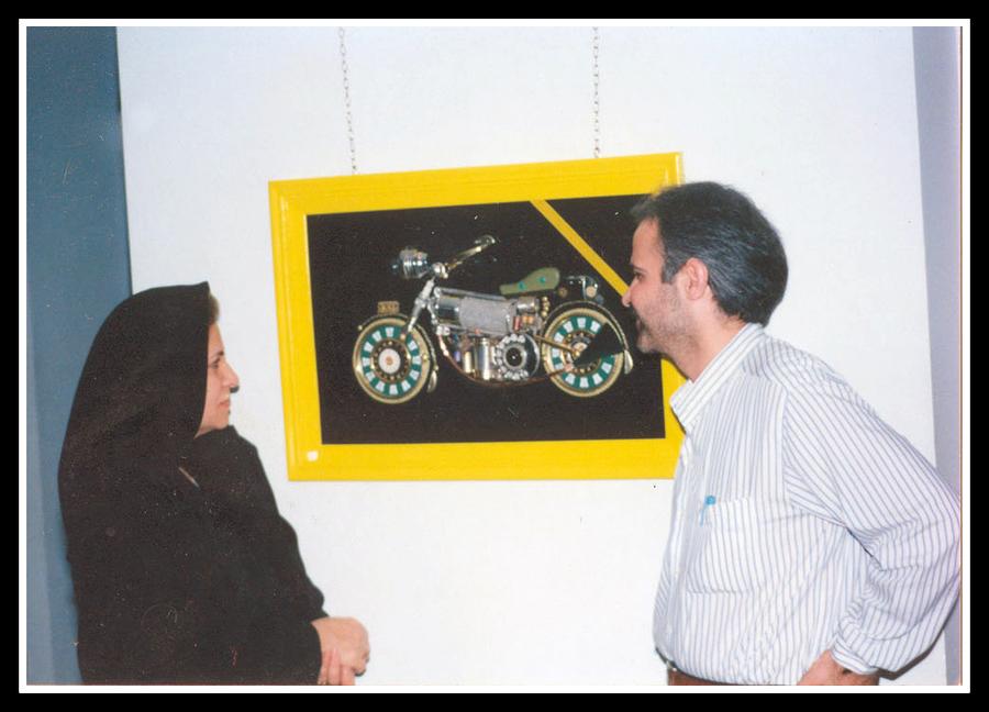 Houshang Foroutan at an exhibition