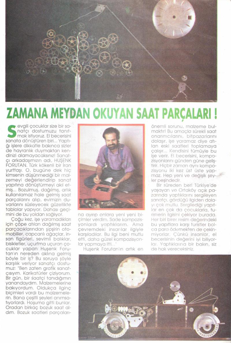 Turkish newspaper article about Houshang Foroutan
